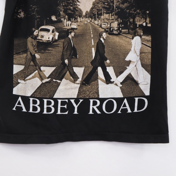 90s Mens Small The Beatles Abbey Road T Shirt - Picture 3 of 8